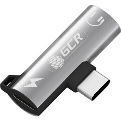 Переходник USB Type-C (M) - mini jack 3.5мм + USB Type-C (F), Greenconnect GCR-53493