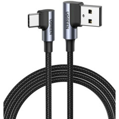 Кабель USB - USB Type-C, 1м, UGREEN US176 Black