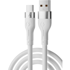 Кабель USB - USB Type-C, 1м, Accesstyle AC30-S100 White