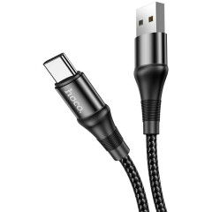 Кабель USB - USB Type-C, 1м, HOCO X50 Black (HC-34235)