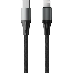 Кабель USB Type-C - Lightning, 1м, Accesstyle CL30-F100M Black