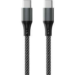 Кабель USB Type-C - USB Type-C, 1м, Accesstyle CC30-F100M Black/Grey