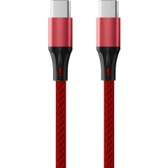 Кабель USB Type-C - USB Type-C, 2м, Accesstyle CC30-F200M Red