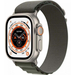 Умные часы Apple Watch Ultra 49mm Titanium Case with Green Alpine Loop M (MQEW3LL/A)