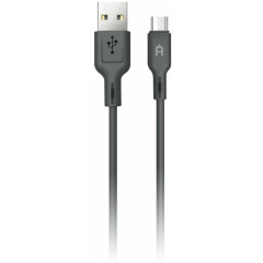 Кабель USB - microUSB, 1м, AlterAcs S01-AM Black