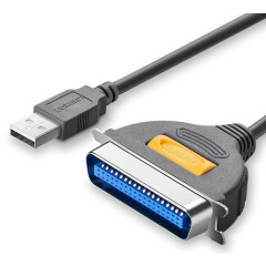 Кабель USB 2.0 A (M) - LPT, 2м, UGREEN CR124