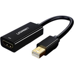 Переходник Mini DisplayPort (M) - HDMI (F), UGREEN MD112 Black