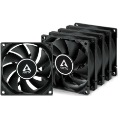 Вентилятор для корпуса Arctic Cooling F8 PWM PST Black, 5 шт.