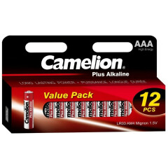 Батарейка Camelion (AAA, Alkaline, 12 шт)