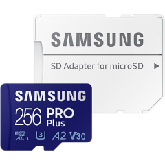 Карта памяти 256Gb MicroSD Samsung PRO Plus + SD адаптер (MB-MD256KA)