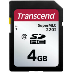 Карта памяти 4Gb SD Transcend (TS4GSDC220I)