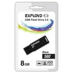 USB Flash накопитель 8Gb Exployd 560 Black