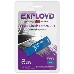 USB Flash накопитель 8Gb Exployd 560 Blue