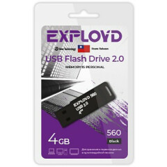 USB Flash накопитель 4Gb Exployd 560 Black