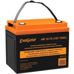 Аккумуляторная батарея Exegate HR 12-75