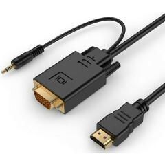 Кабель HDMI (M) - VGA (M), 1.8м, Filum FL-C-HM-VGAM-1.8M