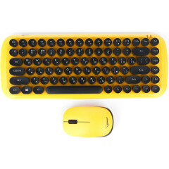 Клавиатура + мышь Gembird KBS-9000 Yellow