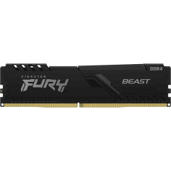 Оперативная память 16Gb DDR4 3200MHz Kingston Fury Beast Black (KF432C16BB1/16-SPBK) OEM