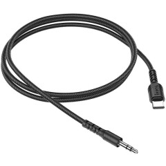 Кабель USB Type-C - mini jack 3.5мм, 1м, HOCO UPA17 Black