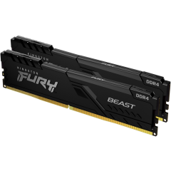 Оперативная память 32Gb DDR4 3200MHz Kingston Fury Beast Black (KF432C16BB1K2/32-SP) (2x16 KIT) OEM