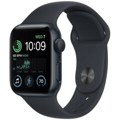 Умные часы Apple Watch SE 2 40mm Midnight Aluminum Case with Midnight Sport Band (MNT73LL/A)