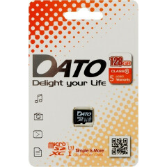 Карта памяти 128Gb MicroSD DATO (DTTF128GUIC10)