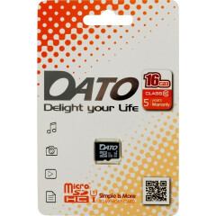 Карта памяти 16Gb MicroSD DATO (DTTF016GUIC10)