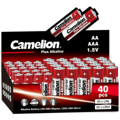 Батарейка Camelion 20LR6+20LR03-CB (AA, 20 шт + AAA, 20 шт)