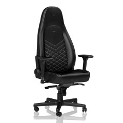 Игровое кресло Noblechairs ICON PU-Leather Black/Platinum White