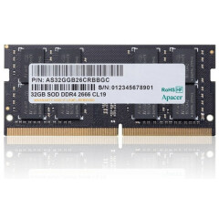 Оперативная память 32Gb DDR4 2666MHz Apacer SO-DIMM (AS32GGB26CRBBGC)