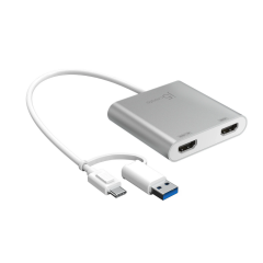 Переходник USB Type-C - 2xHDMI (F), j5create JCA365