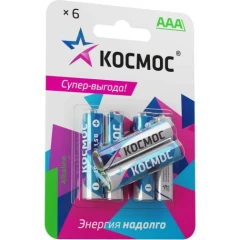 Батарейка КОСМОС KOCLR03BL6 (AAA, 6 шт.)