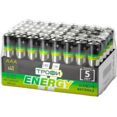 Батарейка Трофи Eco (AAA, 40 шт)