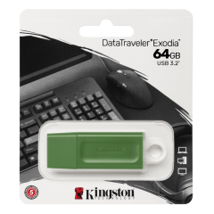USB Flash накопитель 64Gb Kingston DataTraveler Exodia Green (KC-U2G64-7GG)
