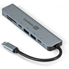 USB-концентратор ExeGate DUB-21C/PD/CR/H