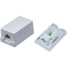 Розетка RJ-45 NEOMAX NM-SMB-KJ45-U5E-1PD-101-WH