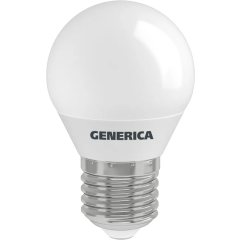 Светодиодная лампочка GENERICA LL-G45-08-230-30-E27-G (8 Вт, E27)