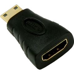 Переходник HDMI (F) - Mini HDMI (M), NETLAN EC-HD20CB-AC-BK