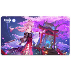 Коврик для мыши miHoYo Genshin Impact Desk Mat When the Sakura Bloom (Yae Miko)