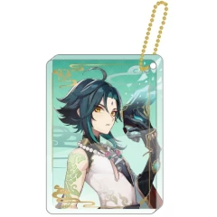 Брелок miHoYo Genshin Impact Characters Acrylic Block Strap Xiao