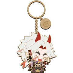 Брелок miHoYo Genshin Impact Chibi Character Metal Keychain Arataki Itto