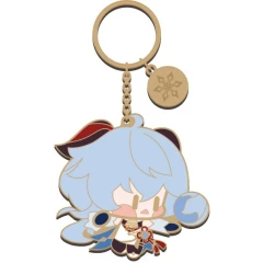 Брелок miHoYo Genshin Impact Chibi Character Metal Keychain Ganyu