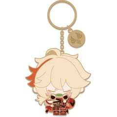 Брелок miHoYo Genshin Impact Chibi Character Metal Keychain Kaedehara Kazuha