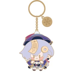 Брелок miHoYo Genshin Impact Chibi Character Metal Keychain Qiqi