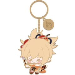 Брелок miHoYo Genshin Impact Chibi Character Metal Keychain Yoimiya