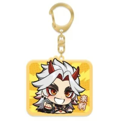 Брелок miHoYo Genshin Impact Chibi Expressions Character Acrylic Keychain Arataki Itto