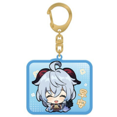 Брелок miHoYo Genshin Impact Chibi Expressions Character Acrylic Keychain Ganyu