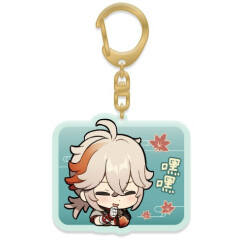 Брелок miHoYo Genshin Impact Chibi Expressions Character Acrylic Keychain Kaedehara Kazuha