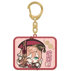 Брелок miHoYo Genshin Impact Chibi Expressions Character Acrylic Keychain Yanfei