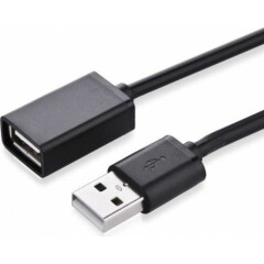 Кабель удлинительный USB 2.0 A (M) - A (F), 1.5м, UGREEN US103